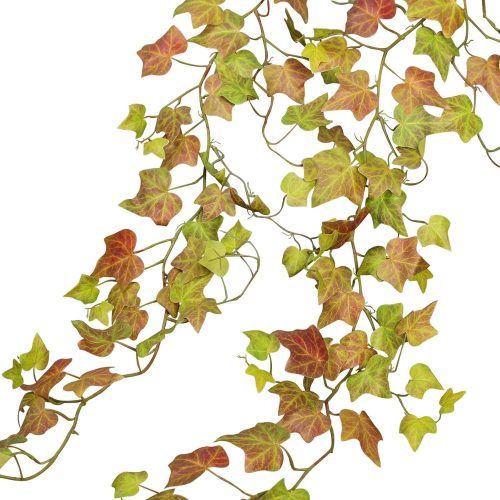 Eucalyptus Artificial Fall Leaves Garland - Lifelike Fake Pumpkin Vines for Outdoors and Bedroom Décor - Greenery Garland with Fake English Ivy and Ivy Vines (Ivy Garland 1#)