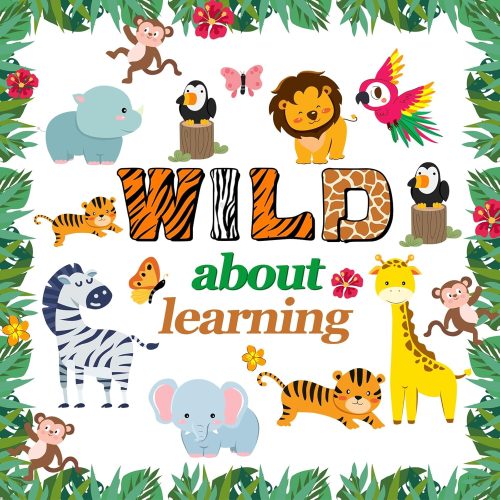 LioNergy Jungle Animals Bulletin Board Decoration Set Wild About Learning Classroom Cutouts Bulletin Board Wall Door Decor for Kindergarten Preschool Elementary Middle School – Wild About Learning