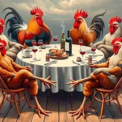 MjhRcll Funny Animals Diamond Painting Kits for Adults,5D DIY Chickens Diamond Art Kits for Beginners,Diamond Dots Round Full Drills Art and Crafts for Home Dining Room Decor 14X14 Inch