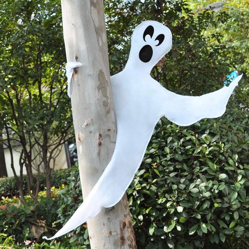 CT0804ZRA1407GT_1 JOYIN Halloween Tree Wrap Ghost Decoration Outdoor, Cute Ghost Design Decorations for Halloween Lawn, Tree, Party Supplies