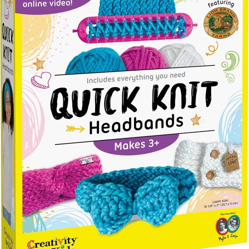 Creativity for Kids Quick Knit Headband Making Kit - Kids Knitting Kit for Beginners - DIY Projects for Kids