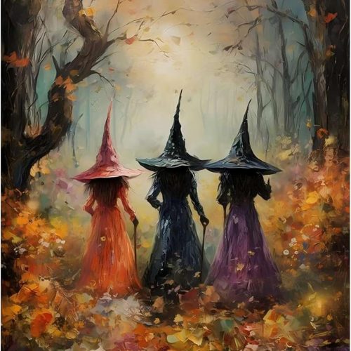 Halloween Paint by Numbers Kit for Adults Beginner, Fall Paint by Number Halloween, Painting by Numbers, Easy DIY Crafts for Gift Home Wall Decor 16x20inch