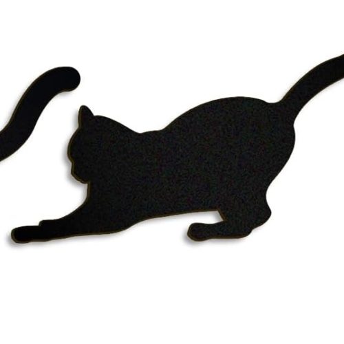 Kercan Black Cat Door Frame Decor Funny Wall Art Decoration Set of 3 Wooden Cat Halloween Gothic Living Room Bathroom Decor