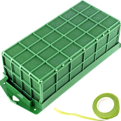 Takytao Floral Foam Cage, Dry Flower Cage Holders, Green Foam Cage Blocks for Fresh Flower Arrangements Decoration, Wedding, Interior and Garden