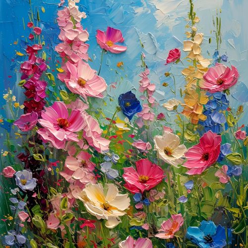 KEUASDV Diamond Painting Kits for Adults, Colorful Flowers 5D DIY Diamond Art Kits Full Drill Diamond Dots for Gift Wall Decor and Relaxation Gem Arts 12x16 inch