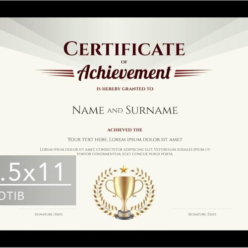 8.5 by 11 Picture Frame Black for Document Certificate Diploma 8.5x11 inch, Wood 8 1/2 X 11 Certificate Frame for Wall and Tabletop, Black
