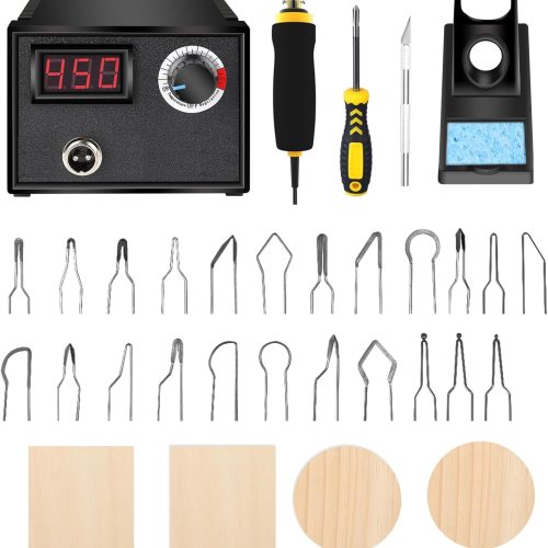 Wood Burning Kit,Wood Burning Tool,Wood Burner Tool,Wood Burning Tips,Pyrography Kit, Wood Burning kit for Beginners,Wood Burning kit for Kids,Reminder for Australian Users, USE Voltage 110~127V