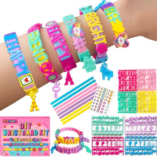 Art & Craft Kits for Kids, DIY Friendship Bracelet Making Kit for Girls, Jewelry Making with Charm & Sticker, Birthday Gifts for Ages 4-12, Toy for Ages 4, 5, 6, 7, 8, 9, 10, 11, 12 Years Old