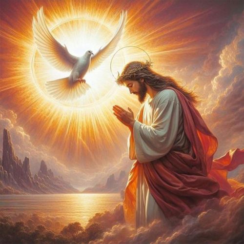 Acudotr Jesus Diamond Painting Kits for Adults, 5D DIY Diamond Art Kits for Beginners, Full Drill Diamond Painting Kits for Home Wall Decor, 12x12 Inch