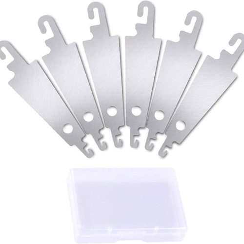 60pcs Stainless Steel Needle Threader Embroidery Cross Stitch Needle-Threading Sewing Needlework DIY Tool for Large Eye Needles