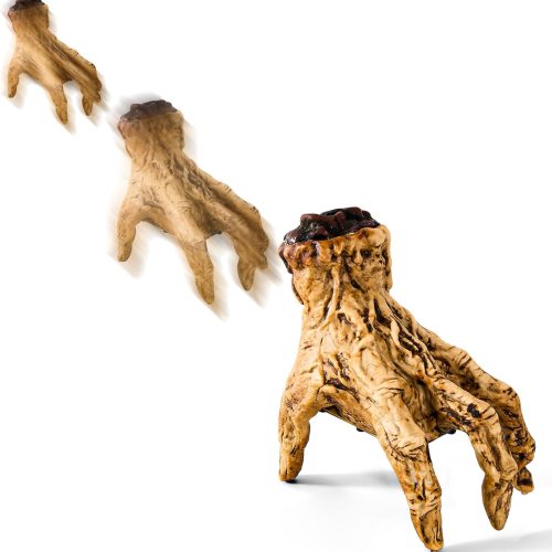 Halloween Animatronics Crawling Zombie Hand Decorations - Sound Activated with Creepy Sound, Scary Move Animated Haunted House Holiday Severed Hand Decor Horror Prop for Indoor/Outdoor, Yard Lawn