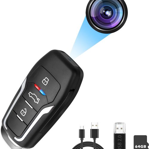 Hidden Camera Car Key,Smart Baby Nanny Cam for Surveillanc Outdoor Indoor