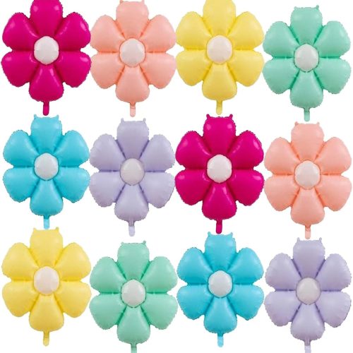 1 12 Pcs Daisy Balloons Flower Balloons Flower Theme Party Supplies Baby Shower Girls Birthday Party Wedding Decoration