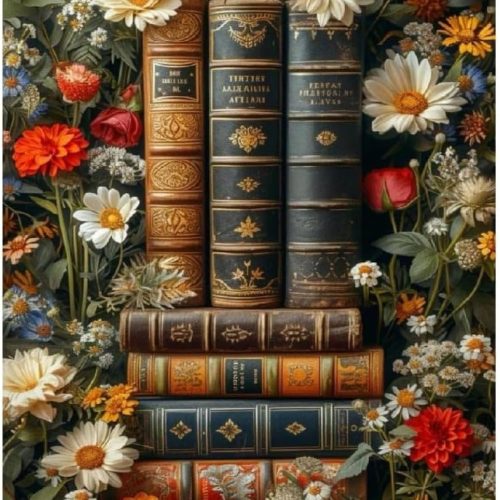 Book Paint by Numbers Kit for Adults Beginner, Flower Adult's Paint by Number Kits On Canvas, DIY Oil Painting Kits for Gift Home Wall Decor 16x20 Inch