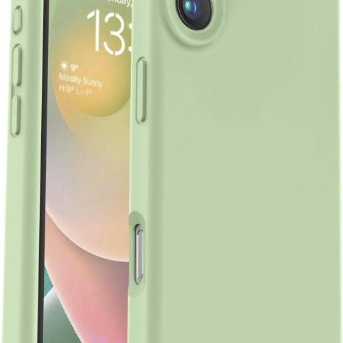 Compatible with iPhone 16 Case, Liquid Silicone Upgrade [Camera Protection] [Soft Anti-Scratch Microfiber Lining] Shockproof Phone Case for iPhone 16 6.1 inch - Matcha