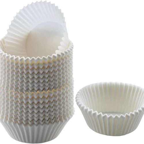 White Cupcake Liners Standard Size - 300-Pack Paper Baking Cups - Fits Perfectly Any Muffin Baking Pan - Muffin liners for Cupcakes, Muffins, & Egg Muffins - Greaseproof Cupcake Papers Wrappers