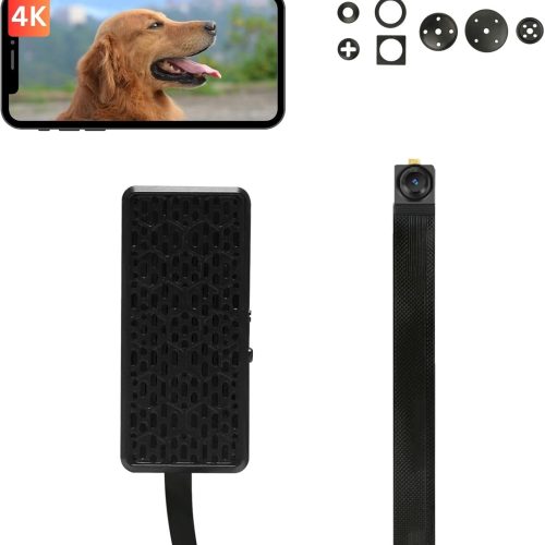 4K Ultra HD Hidden Camera, Video Cam with Motion Detection, App Control, Cloud & SD Storage, 800mAh Battery, Video-only