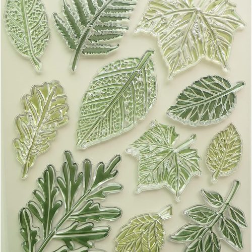 Leaves Clear Stamps - Reusable Stamp for DIY Scrapbooking & Card Making Decoration (5.5" x 7.1")