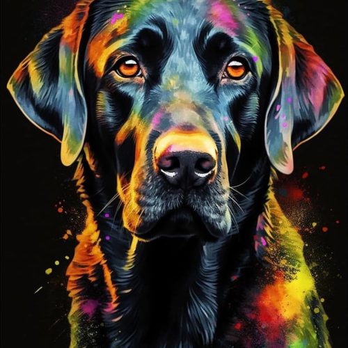 EIBEILI Diamond Painting Kits for Adults DIY 5D Diamond Art Paint with Round Diamonds Full Drill Gem Dog Art Painting Kit for Home Wall Decor Gifts 12x16inch