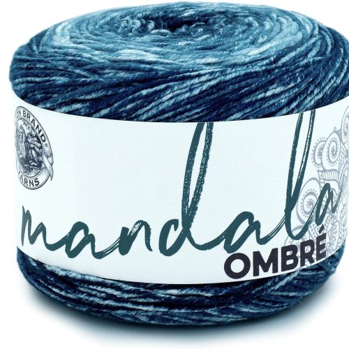 Lion Brand Yarn Mandala Ombré Yarn with Vibrant Colors, Soft Yarn for Crocheting and Knitting, Harmony, 1-Pack