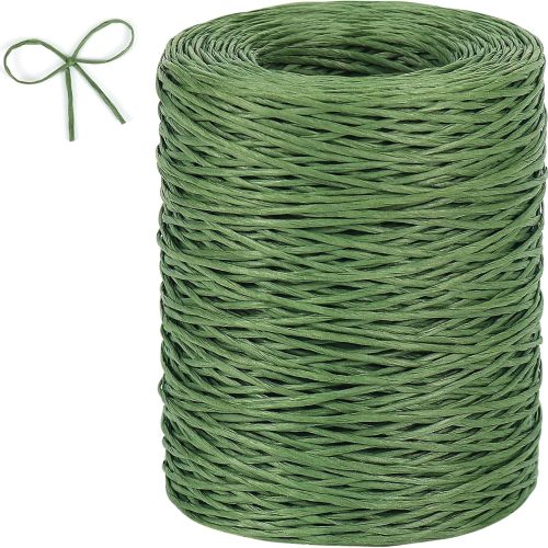 Tenn Well Floral Wire, 656 Feet 2mm Paper Covered Bind Wire for Floral Bouquets, Crowns, Wreath Making, Christmas Ornaments, Garlands, Wedding Decorating, Crafts (Green)