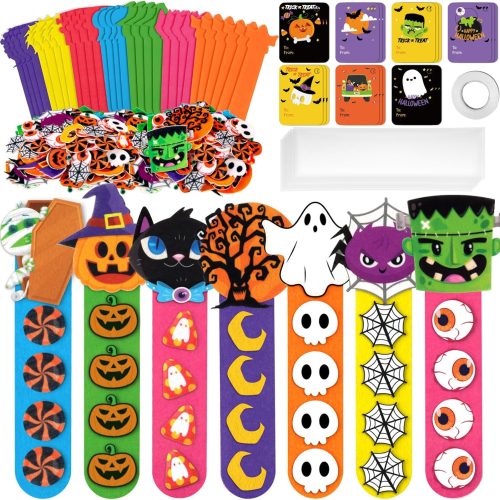 28 Sets Halloween Crafts for Kids DIY Bookmarks Kits Ages 4-8 Classroom Activities