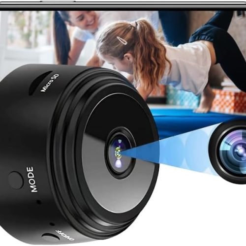 Spy Camera Hidden Camera, 1080P HD WiFi Camera - Mini Nanny Cam with Night Vision & Motion Detection - Indoor/Outdoor Wireless Cameras for Home, Car, Baby & Pet Monitoring