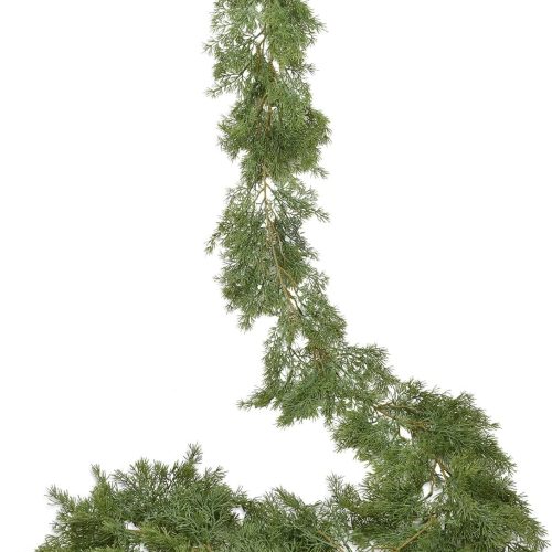 DearHouse 6.01Ft Christmas Garland Pine Cypress Artificial Greenery Garland,Artificail Pine Christmas Garland for Holiday Season Mantel Fireplace Table Runner Centerpiece Décor