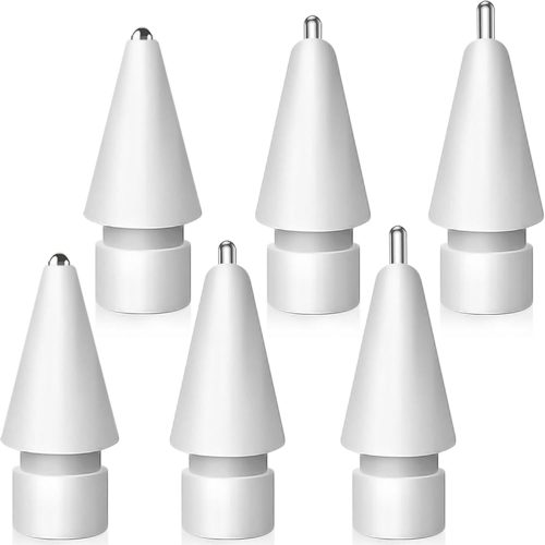 Set of 6 Metal Tips for Apple Pencil 1st/2nd Gen/USB-C Apple Pencil Tip