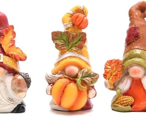Hodao Fall Thanksgiving Gnomes Table Decorations for Home Creative Thanksgiving centerpieces for Tables-Thanksgiving Pumpkin Gnome Gifts