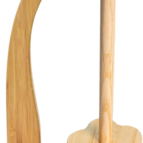 Athena's Elements Wood Yarn Holder for Knitting and Crocheting, Crochet Gift for Knitting Lovers, Wooden Yarn Spinner for crocheting well, gift for girls, women (Light Brown)