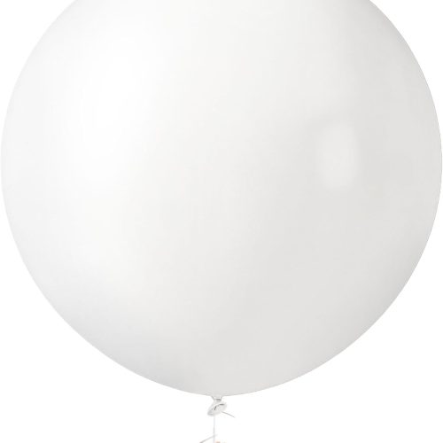 LovesTown 4PCS Giant Balloons - 36inch White Latex Balloons for Wedding, Engagement, Graduation & Anniversary Decorations
