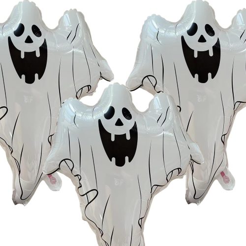 Halloween Ghost Balloons - 3 Pcs Large Balloons for Themed Party Decoration, Scary Party Supplies and Decorations