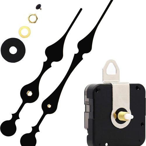 12888 Quartz DIY Wall Clock Movement Mechanism DIY Repair Parts Replacement Fit Dials up to 40 cm（15.7 Inches ） in Diameter.