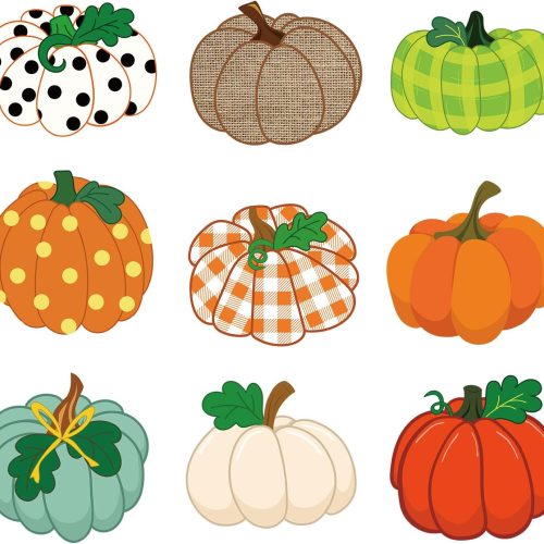 63 PCS Pumpkins Cutout Decorations Thanksgiving Fall Pumpkins Bulletin Board Decor with 140 PCS Glue Points for Classroom Home Wall Decorations Autumn Thanksgiving Party Supplies