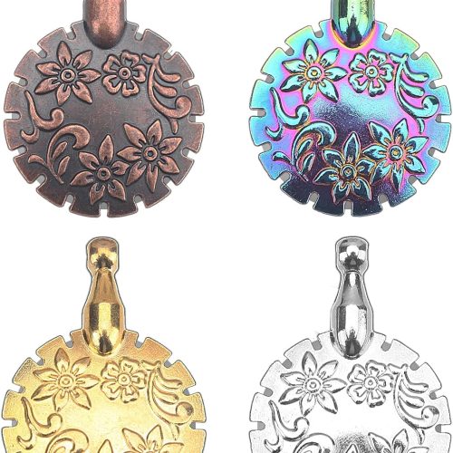 4-Pack Yarn Cutter Pendant Set - Thread Cutter Tool, Ideal for Knitting & Crafting, Easy Grip, Compact Design, Crochet Gifts for Crocheters (Mixed Colors)