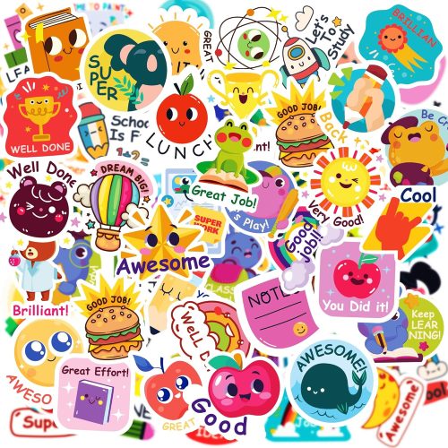 Back to School Supplies | 480 PCS Vinyl Teacher Reward Motivational Stickers for Kids - Teacher Must Haves Supplies Stuff Essentials Games Toys Gifts for First Day of School Classroom Students