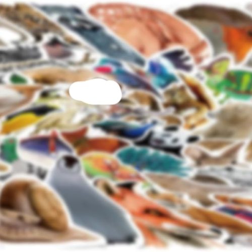 100PCS Cute Animal Stickers, Realistic Animals Aesthetic Decals Vinyl Waterproof Zoo Animals Stickers for Water Bottle Laptop Luggage Helmet Skateboard Snowboard Guitar Scrapbook Phone Gifts