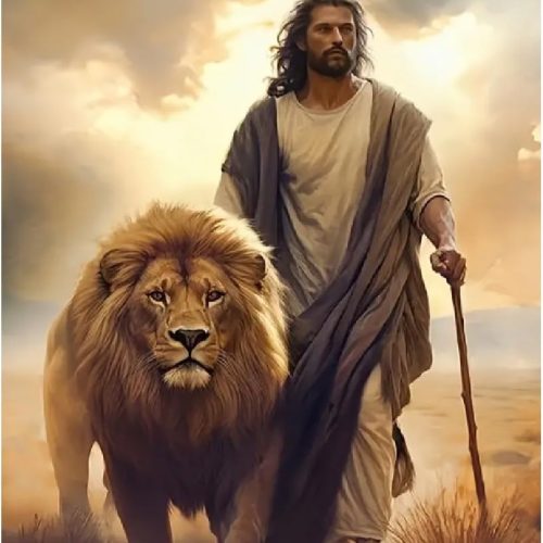 1 Jesus Diamond Painting Kits for Adults. Easter Religion Christ Diamond Art Full Drill Round Gem Art Lion 5D Diamond Dots Suitable Home Wall Decor 12x16inch