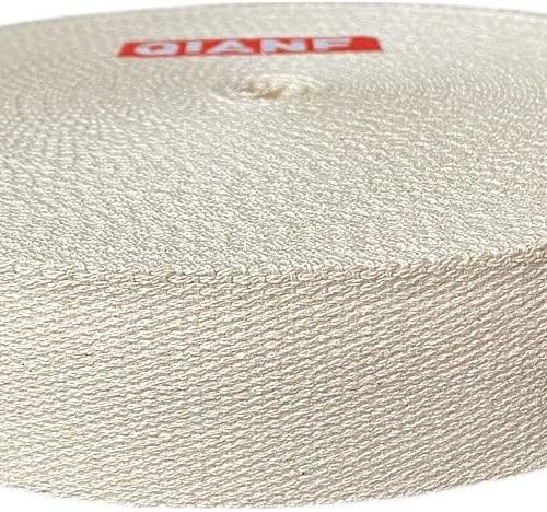 1 1 Inch Natural Heavy Cotton Webbing 10 Yards for Bags Backpack Straps Belts Tote Bag Handles Pet Collars Fabric Purse Making Crafts
