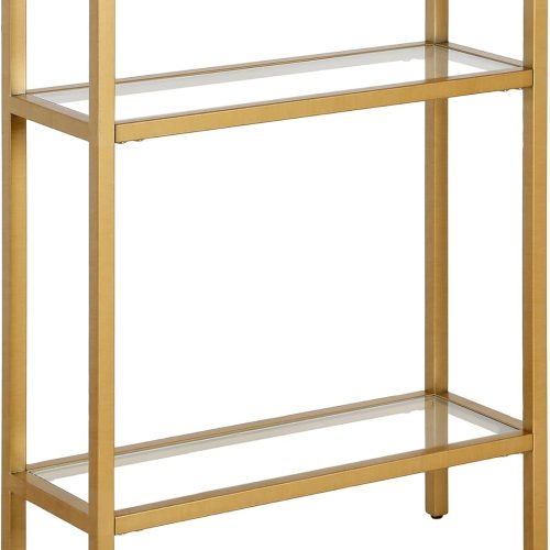 22" Wide Rectangular Console Table in Brass, Entryway Table, Accent Table for Living Room, Hallway
