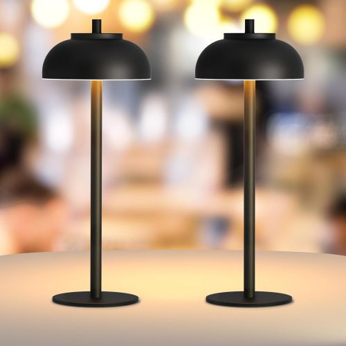 1 2 Pack Led Cordless Table Lamps Rechargeable,Table Lights Battery Operated-IP65 Waterproof-for Outdoor Patio/Restaurants/Home/Dinner/Table Lighting-Touch Control & Dimmable