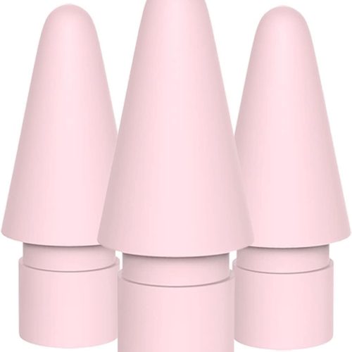 Replacement Pen Tips Compatible for iPad Pencil 1st & 2nd Generation (3-Pack) (Pink)