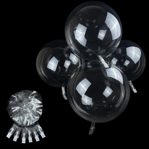 Clear Bubble Balloons, Large 24 Inch 20Packs Self Sealing Stretched Latex Free Plastic Crystal Clear orbz bobo Balloons
