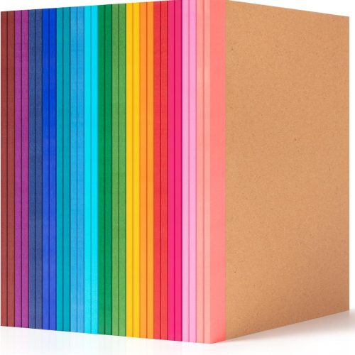 1 30 Pack Composition Notebook Journals Bulk, A5 Lined College Ruled Notebook, Kraft Cover with Rainbow Spines, 8.3”x 5.5”, 15 Colors 60 Pages for School Office Travel