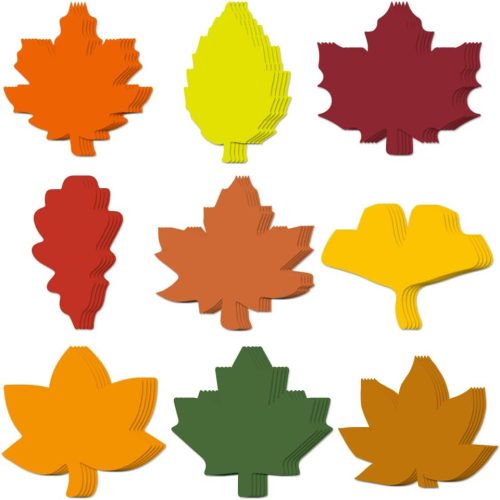 1 180Pcs Fall Leaf Paper Cutouts Assorted Orange Leaf Cut Outs 4 Inch Paper Maple Oak Birch Leaves Shape Die Cut for Autumn Thanksgiving Classroom Bulletin Board Craft Party Wall Decoration