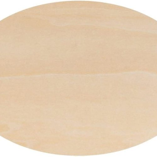 1 Unfinished Wood Oval Cutout Shape - Bag of 5, 10.5 x 6.5 Inch