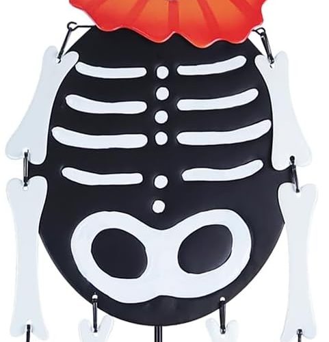 1 hogardeck Halloween Decorations Outdoor, Metal Skull Decorative Garden Stakes for Halloween Decor, Metal Yard Signs for Outside Garden Lawn Porch Party Decorations
