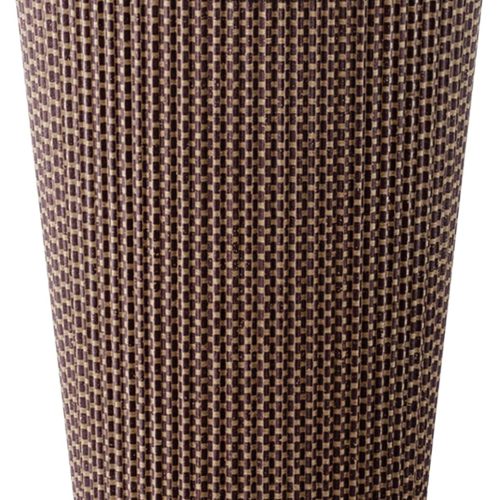 [100 SET]Harvest Pack 12 oz Disposable Coffee Cups, Insulated Ripple Double-Walled Paper Cups with Lids, Brown Geometric, Leak-Proof Drinking Cups for Tea Hot Chocolate Drinks To go coffee cups