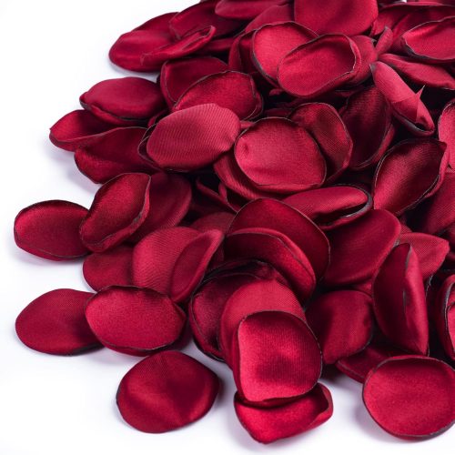 400 PCS Silk Rose Petals Burgundy Red Flower Petals for Romantic Night, Weddings Aisle Centerpieces, Table, Party, Home Decoration, Romantic Night Decoration,Valentine's Day Decoration